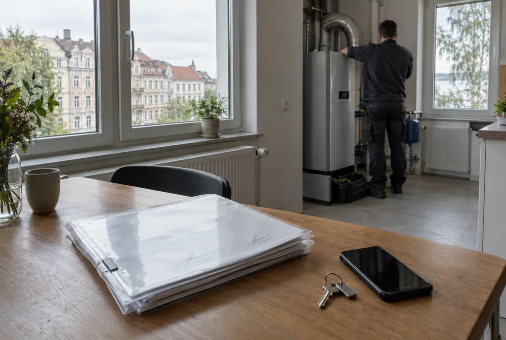 Versicherungsabwicklung Leipzig: fertig getrocknetes und wiederhergestelltes Wohnzimmer nach Wasserschaden